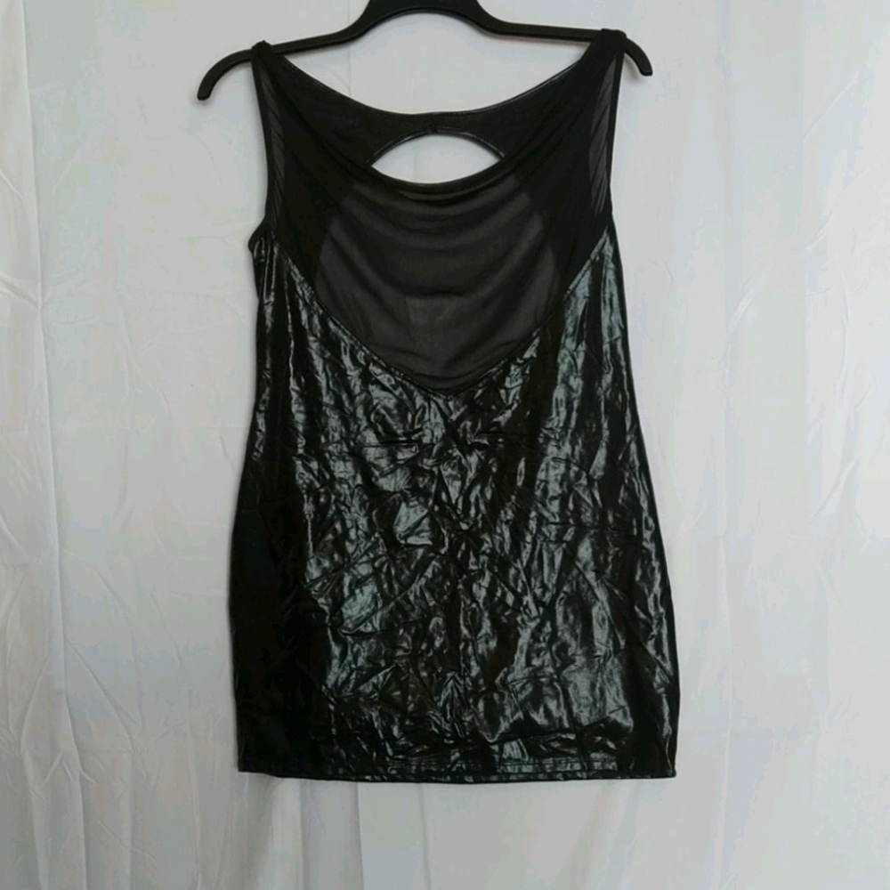 Pleather Gothic club dress